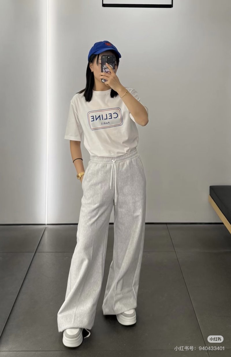 Celine Paris Logo White T-Shirt view
