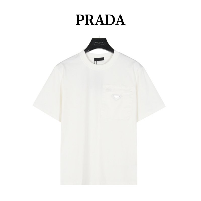 Prada White Pocket T-Shirt view