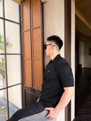 Lacoste Classic Black Polo Shirt view 6