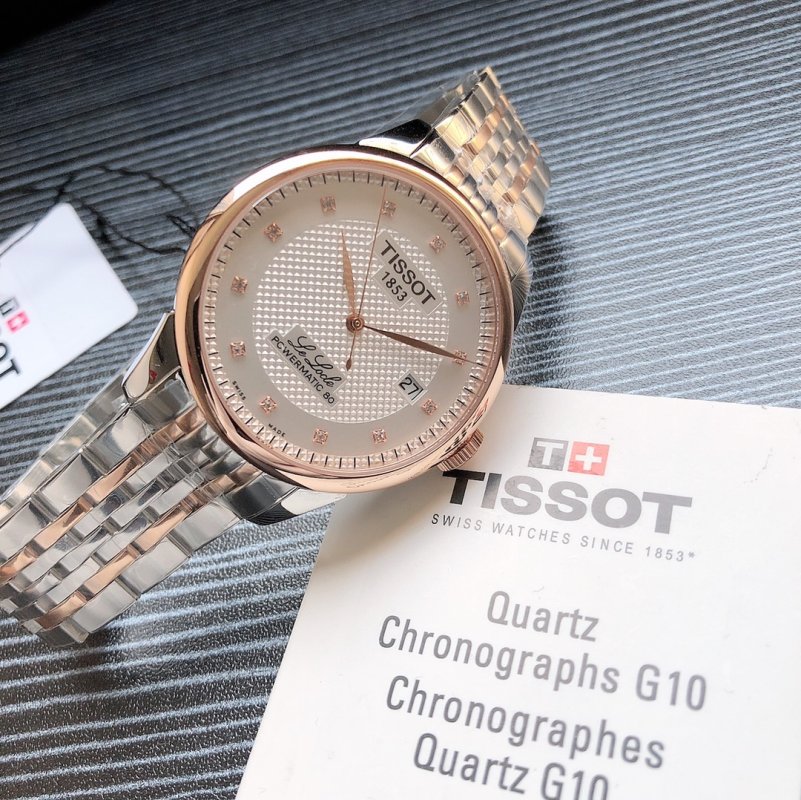 Tissot PRX Automatic Two-Tone Steel Watch Silver Dial view