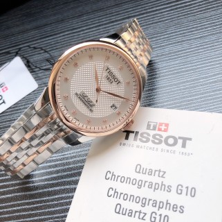 Tissot PRX Automatic Two-Tone Steel Watch Silver Dial view 9