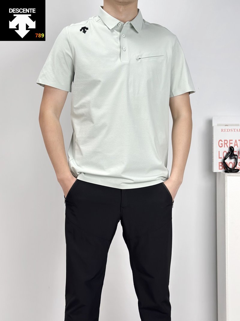 Descente Summer Polo Shirt - Light Green