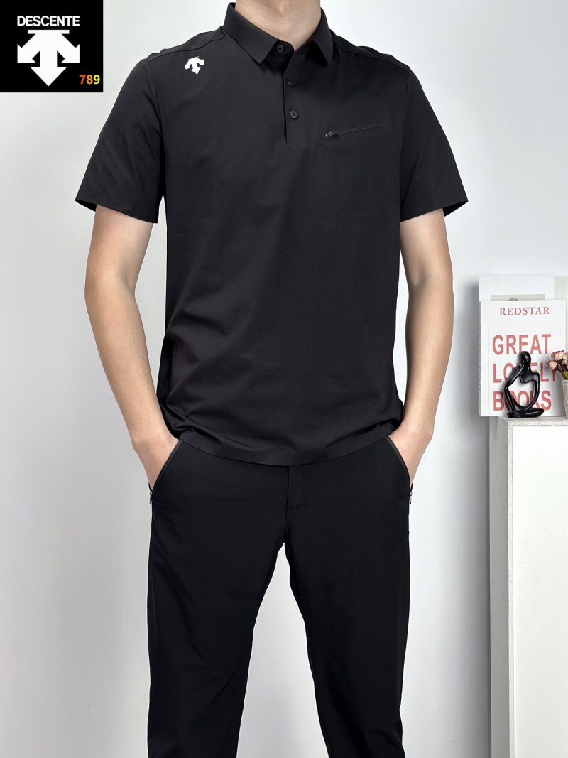 Descente Summer Polo Shirt - Light Green view
