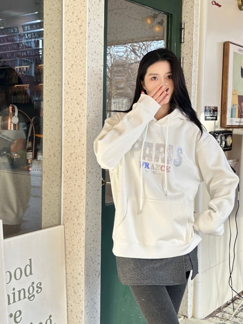 Paris Graphic Cream Hoodie view