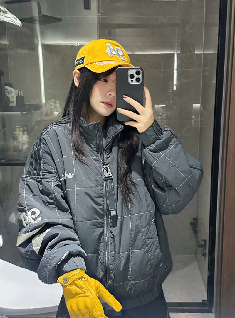 Adidas Black Quilted Puffer Jacket view