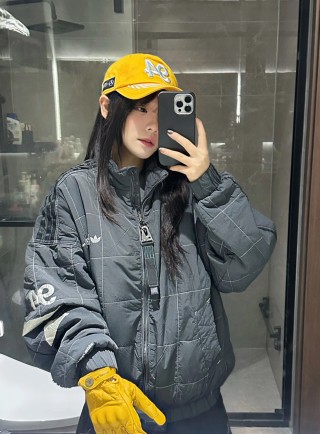 Adidas Black Quilted Puffer Jacket view 2