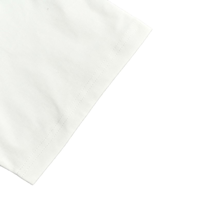 White Oversized Short-Sleeve T-Shirt with Chest Logo view