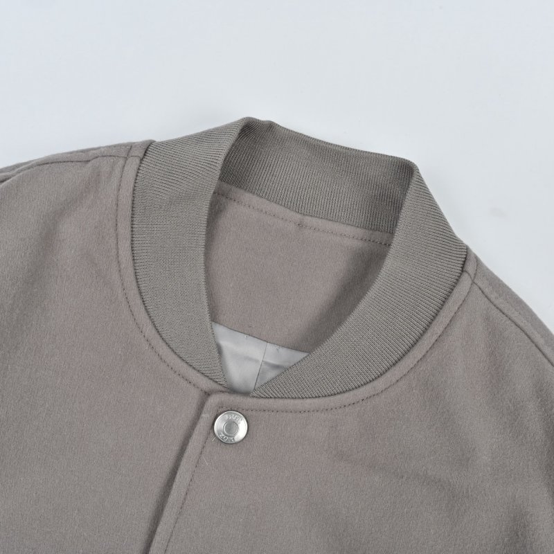 Mauve Colorblock Bomber Jacket with Ribbed Cuffs view