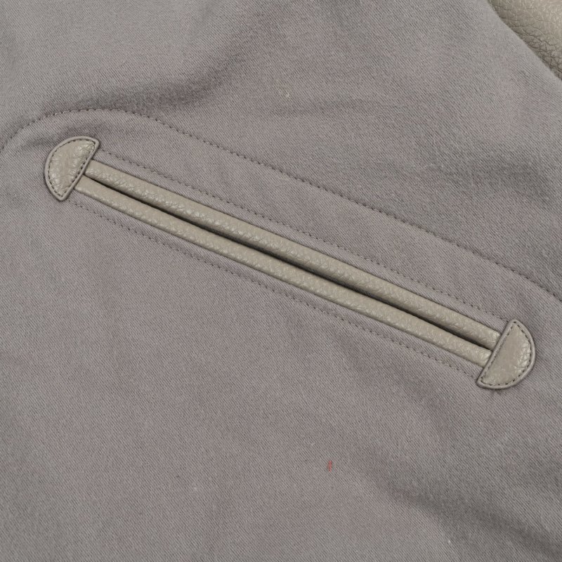Mauve Colorblock Bomber Jacket with Ribbed Cuffs view