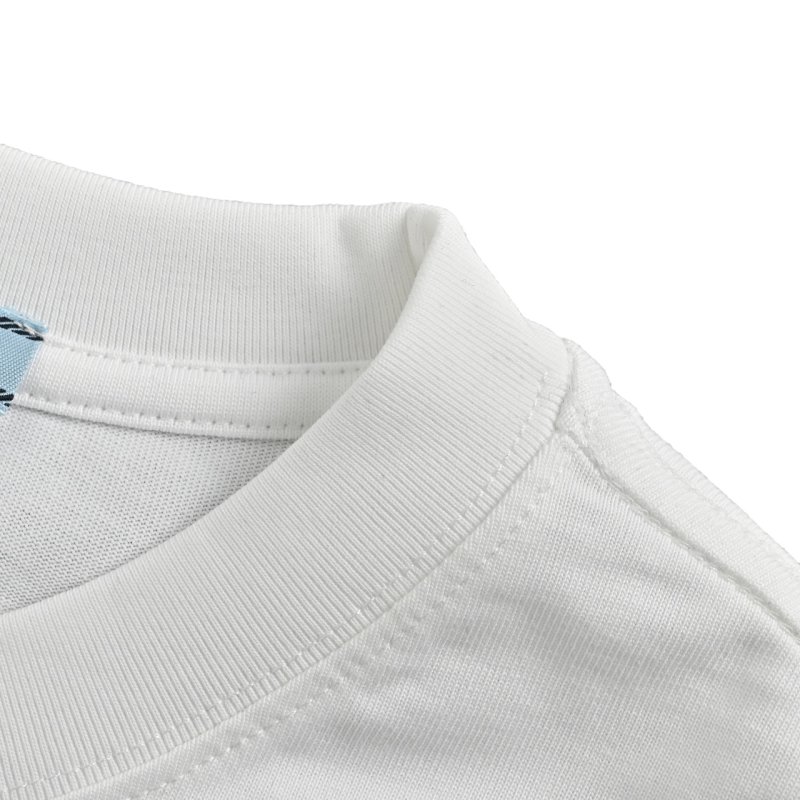 Prada 25SS Embroidered Logo White T-Shirt view