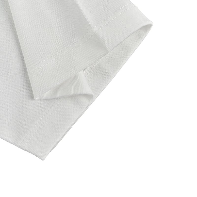 Prada 25SS Embroidered Logo White T-Shirt view