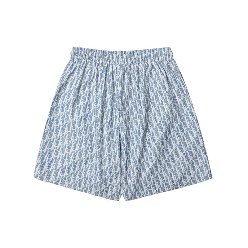Blue Textured Swim Shorts view