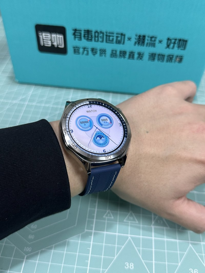 Huawei Watch GT5 Smart Watch Black Dial Blue Strap