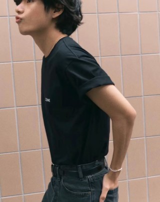 Celine Logo Black T-Shirt view 3