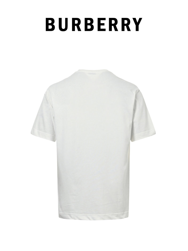 Burberry EKD Embroidered White T-Shirt view
