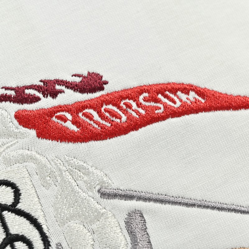 Burberry EKD Embroidered White T-Shirt view