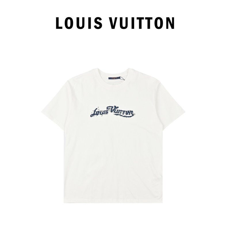 Louis Vuitton Script Logo White T-Shirt view