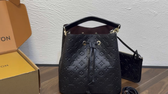 Louis Vuitton Monogram Empreinte Black Shoulder Bag
