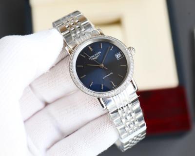 Longines Elegance Automatic Steel Watch 39.5mm White Dial view 4