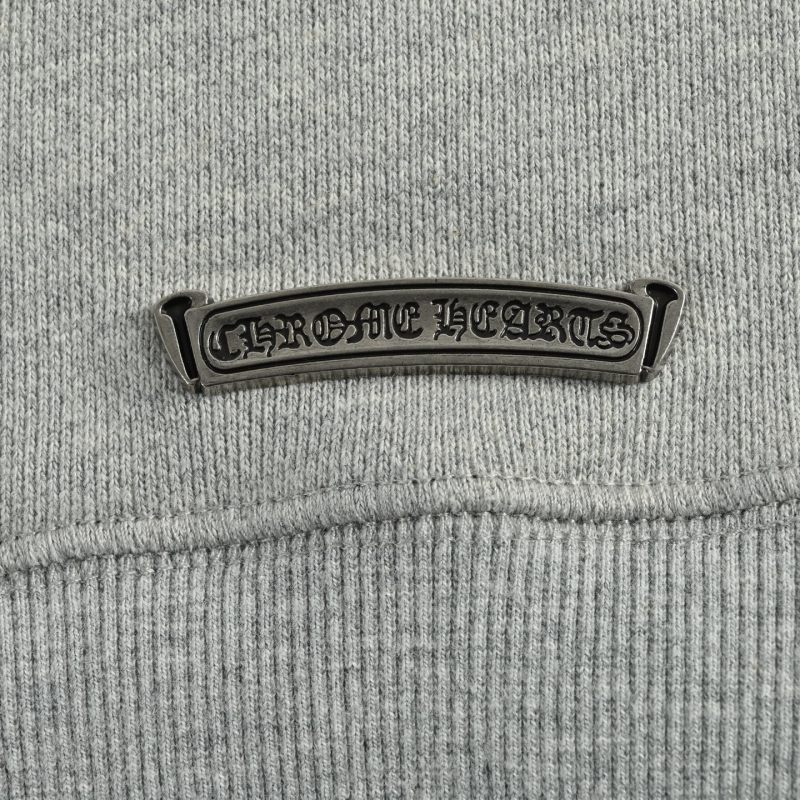 Chrome Hearts Cross Logo Oversized Hoodie Heather Grey view