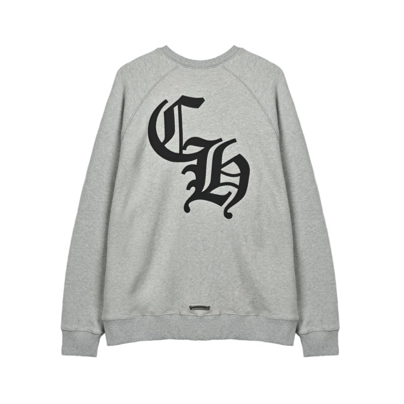 Chrome Hearts Cross Logo Oversized Hoodie Heather Grey view