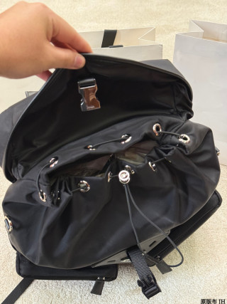 Prada SS24 Recycled Nylon Backpack Black view 8
