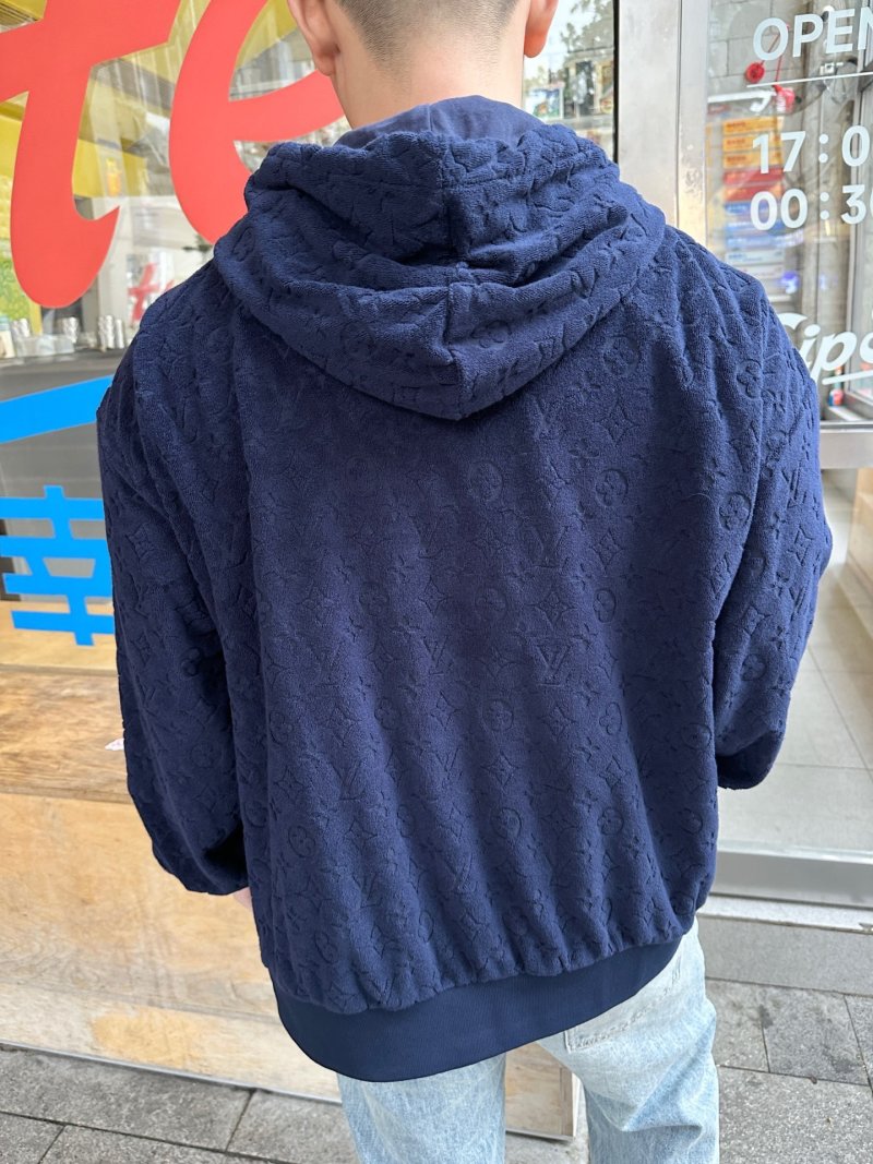 Black Oversized Denim Zip Jacket view