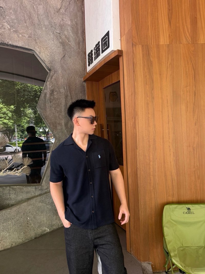 Navy Short Sleeve Polo Shirt view