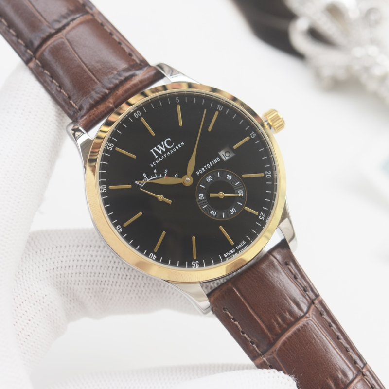 IWC Portofino Automatic Two-Tone Black Dial Watch
