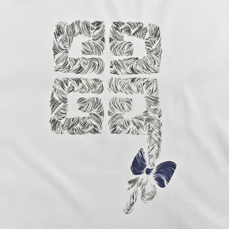 White Graphic Print Short Sleeve T-Shirt with Floral Cross Design view