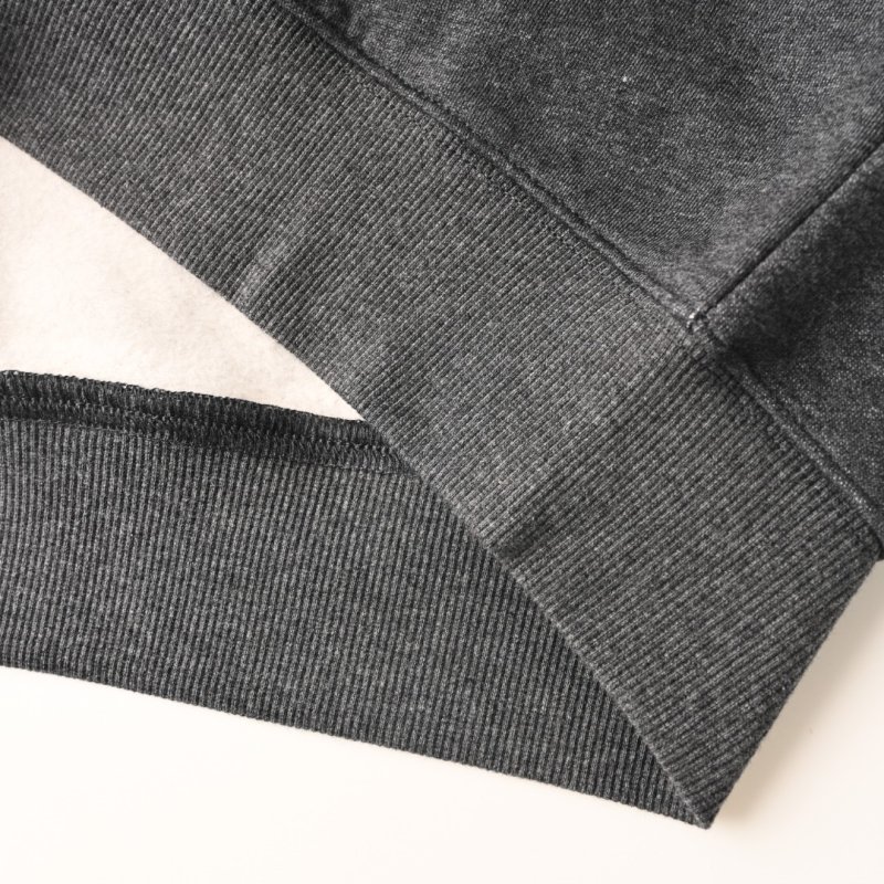 Dior CD Logo Half-Zip Fleece Hoodie Charcoal Grey view