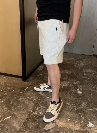 Polo Ralph Lauren Cream Heather Fleece Shorts