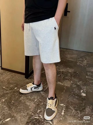 Polo Ralph Lauren Cream Heather Fleece Shorts view 2