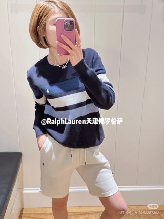 Polo Ralph Lauren Cream Heather Fleece Shorts view 7