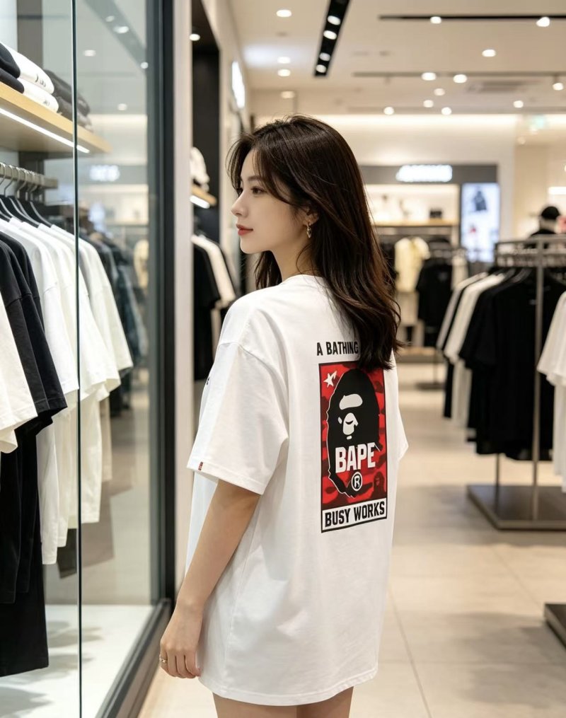 BAPE Busy Works White T-Shirt view