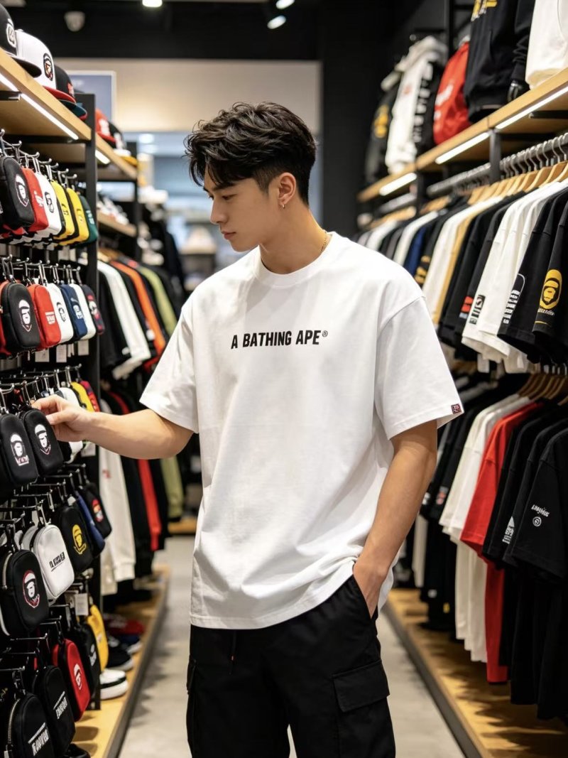 BAPE Busy Works White T-Shirt view