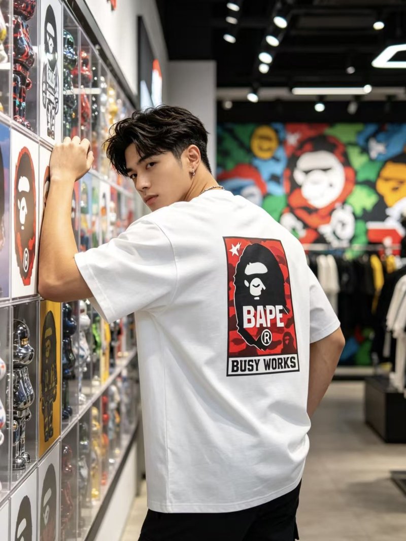 BAPE Busy Works White T-Shirt view