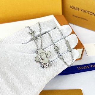 Louis Vuitton Vivienne LV Pendant Necklace Silver view 8