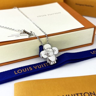 Louis Vuitton Vivienne LV Pendant Necklace Silver view 9