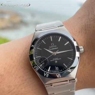 Omega Constellation 41mm Steel Bracelet Watch - Black Dial view 6