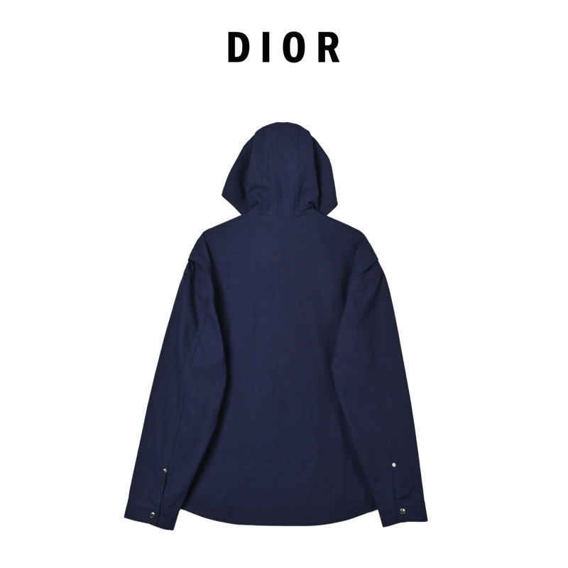 Navy Zip-Up Overshirt Jacket view
