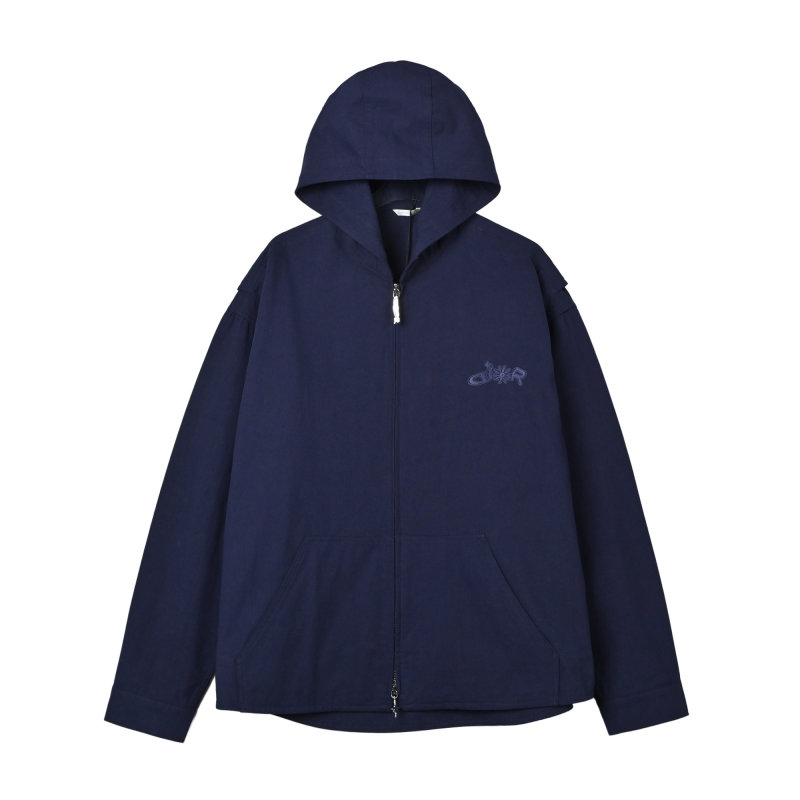 Navy Zip-Up Overshirt Jacket view