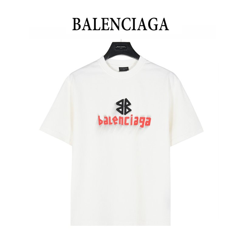 Balenciaga Logo White T-Shirt view