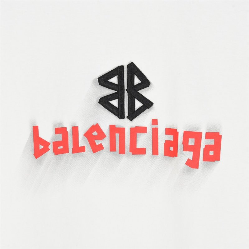 Balenciaga Logo White T-Shirt view