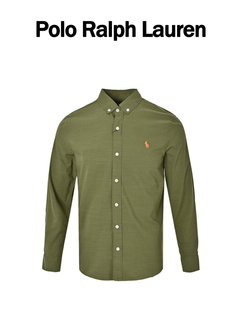 Polo Ralph Lauren Olive Oxford Button-Down Shirt view