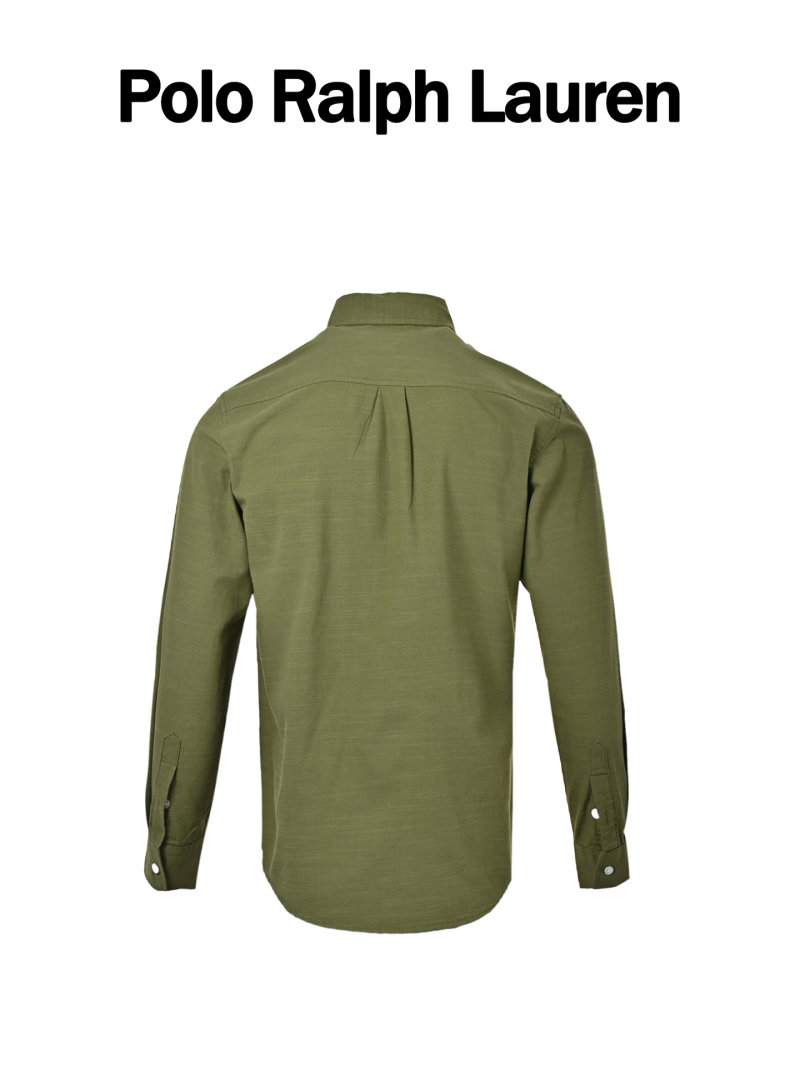 Polo Ralph Lauren Olive Oxford Button-Down Shirt view