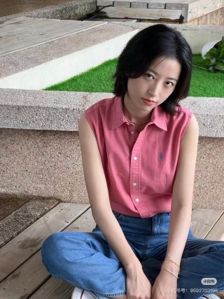 Ralph Lauren Pink Sleeveless Button-Up Shirt view 5