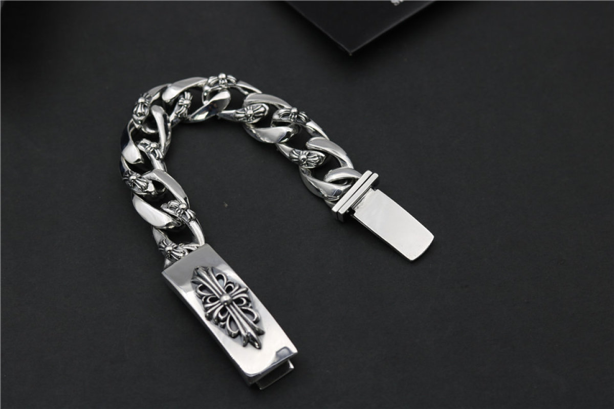 Chrome Hearts Cross Chain Bracelet Silver view