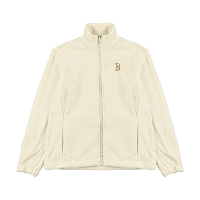 Premium Cream Oversized Windbreaker Jacket with Hood view