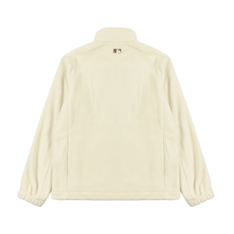 Premium Cream Oversized Windbreaker Jacket with Hood view